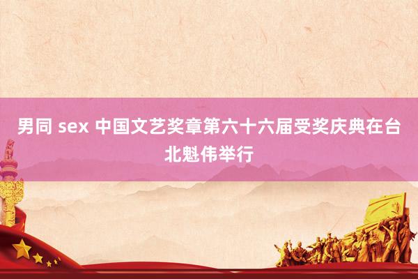 男同 sex 中国文艺奖章第六十六届受奖庆典在台北魁伟举行